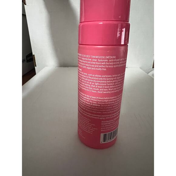 KOURTNEY Instant Self Tan Hyaluronic Acid Mousse Medium Clear DHA Fragrance Free - Picture 5 of 10